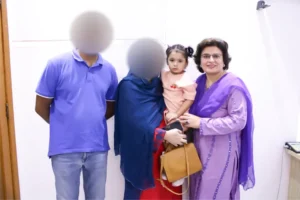 After 4 years of infertility, Mr. Ali Hussain & Mrs. Tanzeela conceived through ICSI at ACIMC Lahore under Prof. Dr. Nazli Hameed’s care.
