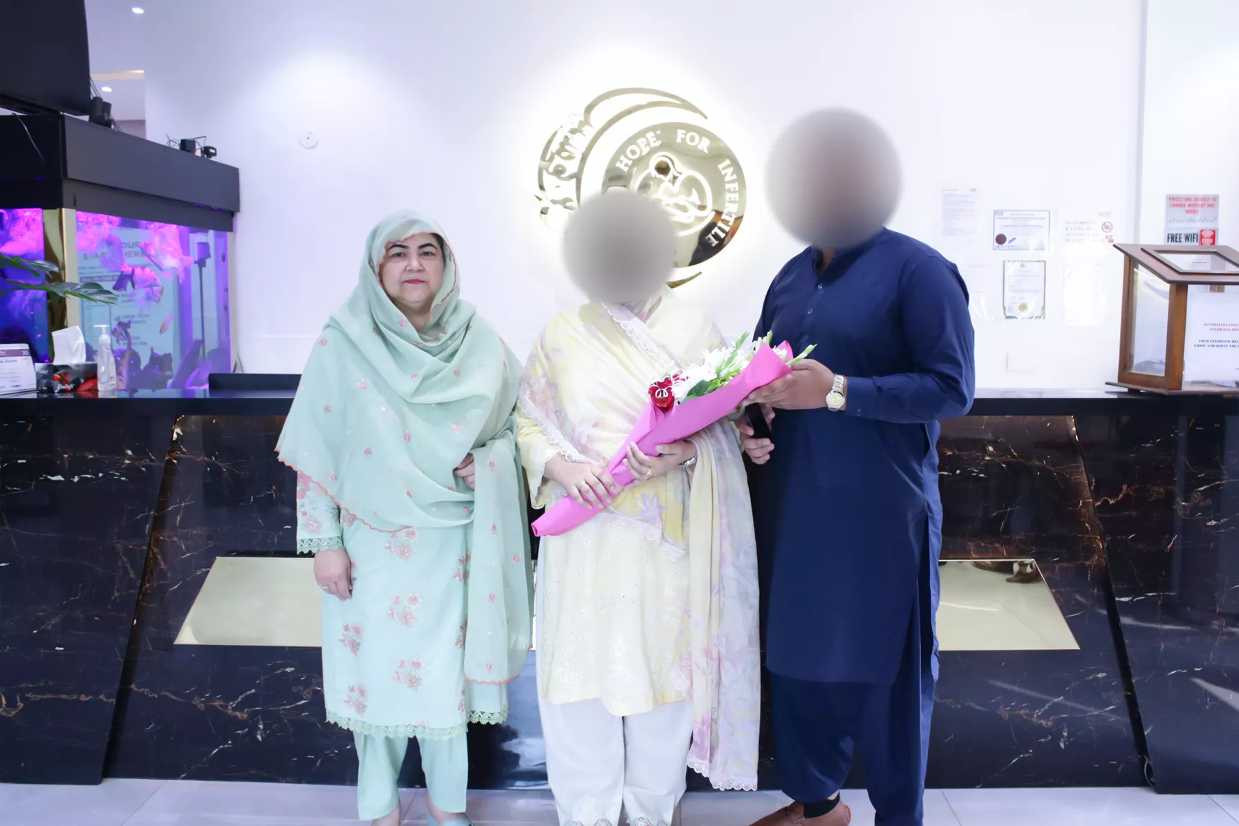 After 3 years of primary sub-fertility, Mr. Waseem and Mrs. Saba conceived successfully through ICSI treatment at Australian Concept Infertility Center Lahore.