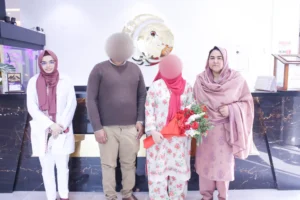 After 5 years of primary sub-fertility, the couple conceived successfully through ICSI treatment at Australian Concept Infertility Medical Center Lahore.