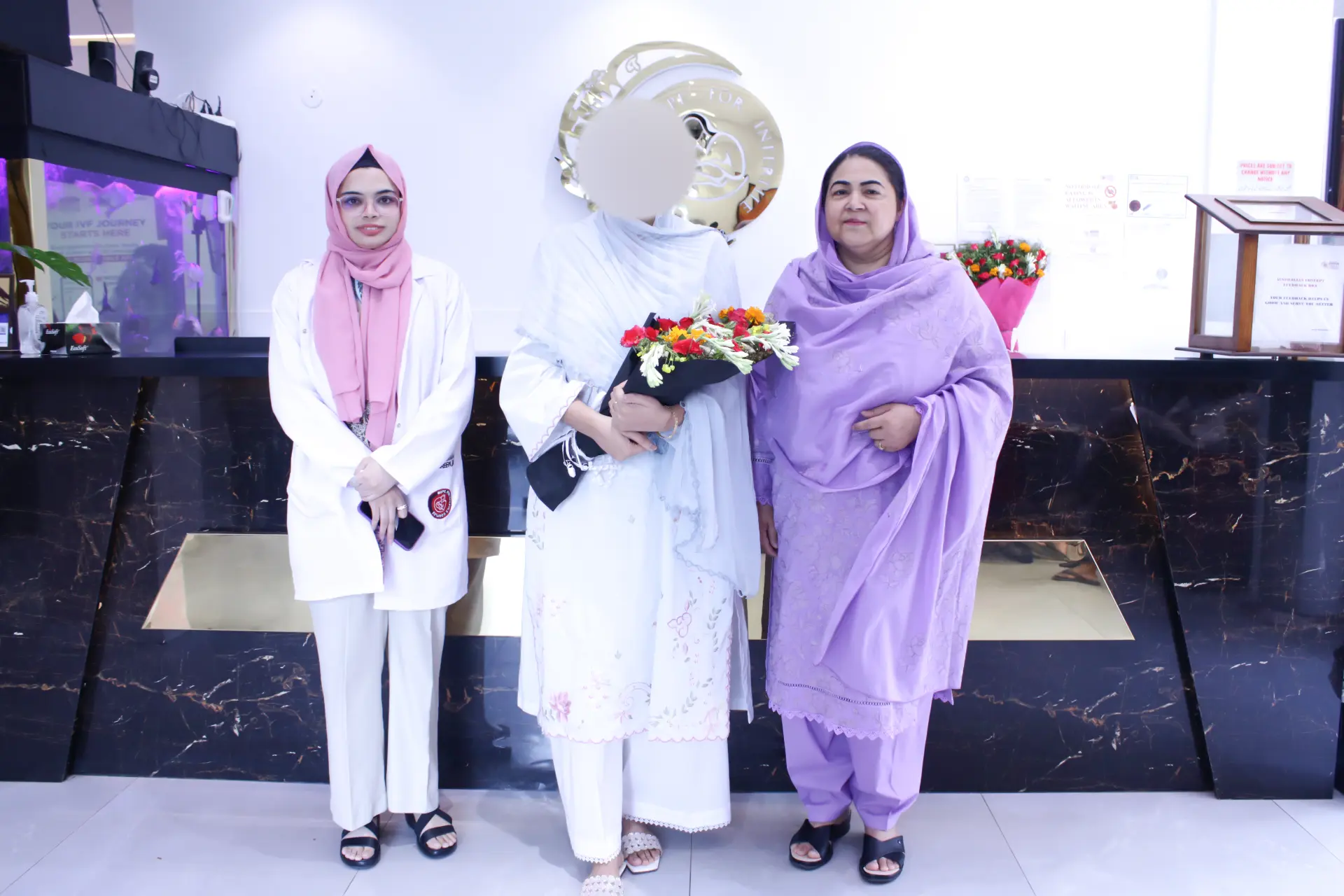 FET success story after 6 years of infertility at Australian Concept Lahore. Patient conceived successfully under Dr. Shazia Ashraf's expert care.